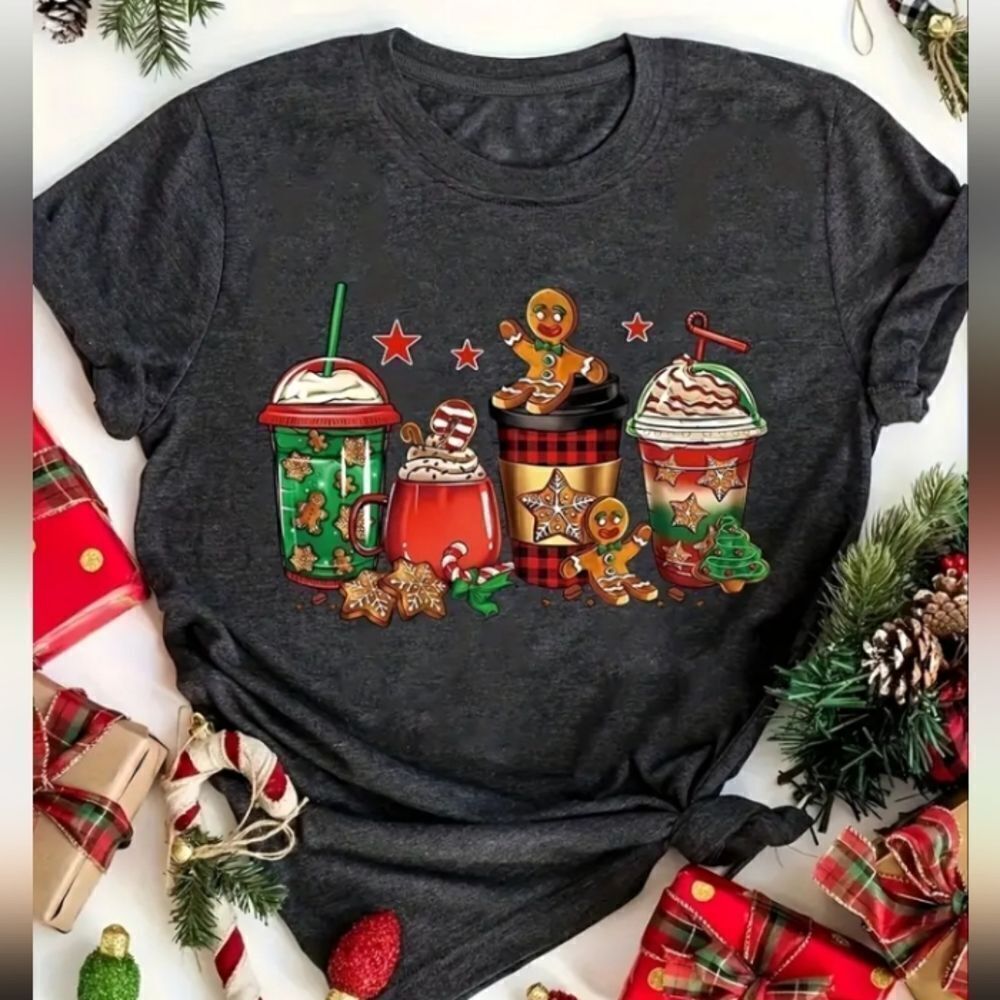 Christmas Gingerbread Drinks TShirt